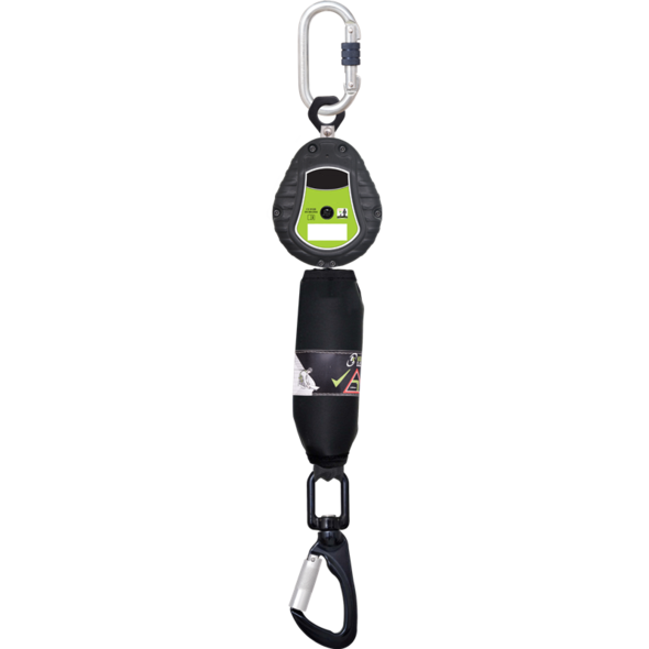 Dispositivo retrattile in tessuto mt.2 c/moschettone