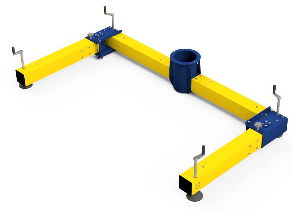 Base di supporto ad H per il dispositivo anticaduta « HUNG LIGH »