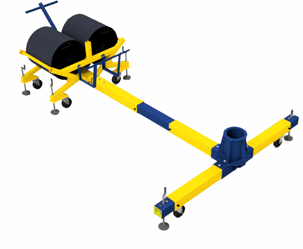 Base di supporto a contrappeso per il dispositivo anticaduta  » HUNG LIGHT »