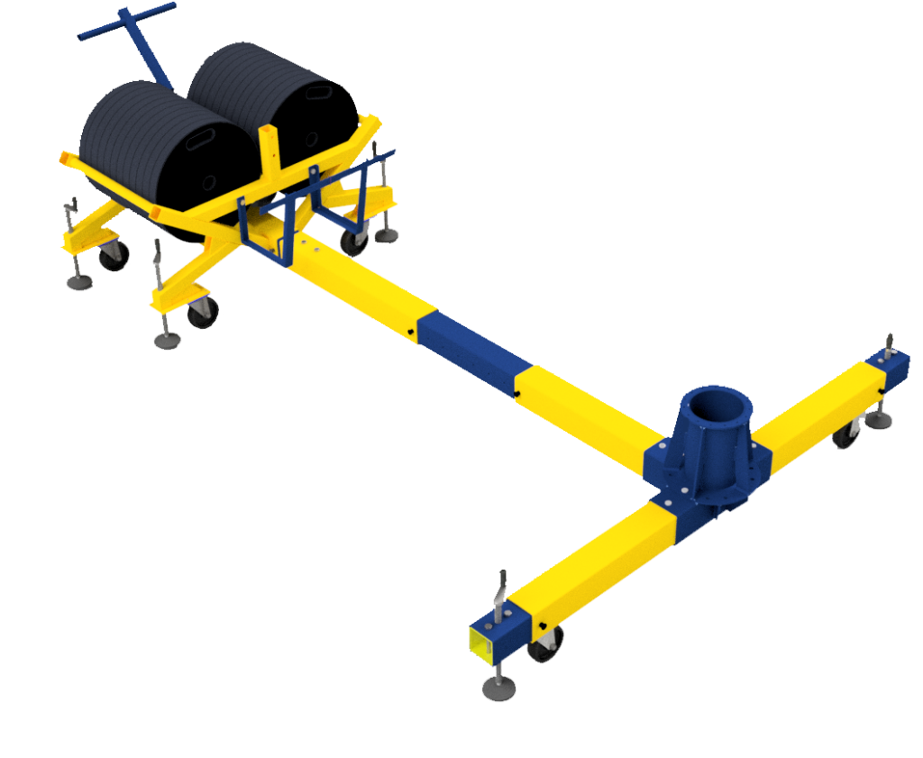 Base di supporto a contrappeso per il dispositivo anticaduta “ HUNG LIGHT“