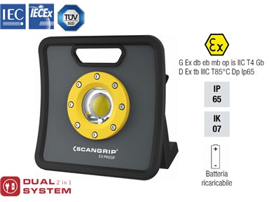 Lampada da lavoro ricaricabile atex Nova Ex R