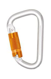 Moschettone alluminio bloccaggio automatico tripla azione