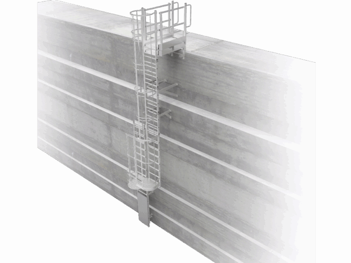 Tip Trap Vertical Ladder